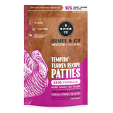 Bones & Co Frozen Raw K9 Temptin' Turkey Patties 6lb