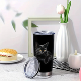 Stainless Steel Black Cat Tumbler 20oz