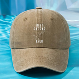 Best Cat Dad Ever Baseball Hat