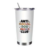 Anti Social Dog Moms Club Stainless Tumbler 20oz