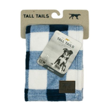 Tall Tails Blanket Navy Plaid