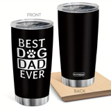 Best Dog Dad Ever Tumbler Black