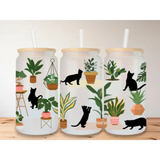 Black Cats & Plants Tumbler 16oz