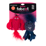 Fab Cat Floppy Lobster Octopus 2pk Cat Toy