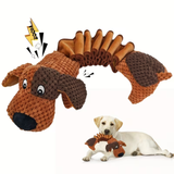 Squeaky Crinkle Dog Plush Toy