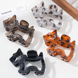 Leopard Dog Hair Claw Clips Asst