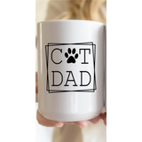 Rustic Girls Cat Dad Mug