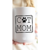 Rustic Girls Cat Mom Mug