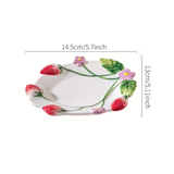 Strawberry Ceramic Pet Dish
