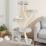 Cat Tree Tower with Flower Shaped Platforms