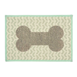 Loving Pet Bella Mat Geometric Bone Aqua
