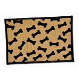 Loving Pet Mat Dancing Bones Black