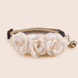 Adjustable Floral Cat Collar with Bell