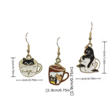 Black Cats and Coffee Earrings Assorted