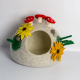 Felt Cat Cave Mushroom
