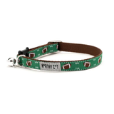 Football Field Green Cat Collar
