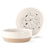 Nosey Dog Spot Stoneware Bowl