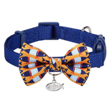 Blueberry Pet Navy Blue Fish Cat Collar