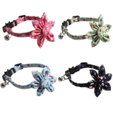 Mokka Floral Adjustable Break Away Cat Collar