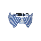 Mokka Blue & White Stripe Shirt Breakaway Collar
