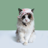 Ozzie Floral Pet Sun Hat Pink