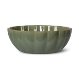 Fringe Scalloped Sage Bowl