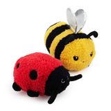 Buzzing Around with Squeaker and Crinkle 2pk 7in