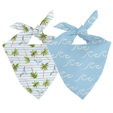 Dog Bandana Co Shores Tie & Snap Bandana