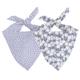 Dog Bandana Co Lavender Tie & Snap Bandana