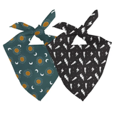 Dog Bandana Co Blue Moon & Lighting Tie & Snap Bandana