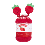 Zippy Paws Burrow Bungee Strawberry Jam Jar Toy