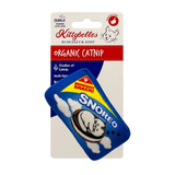 Kittybelles organic catnip product packaging on a white background