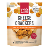 Package of 'the honest kitchen' Cheese and Crackers for dogs on a white background