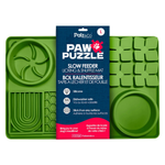 Green puzzle mat with packaging labeled 'Paw Puzzle' on a white background