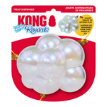 KONG Rewards treat dispenser with white balls on a red background