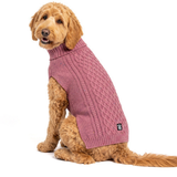 Carl's Cable Speckled Turtleneck Mauve