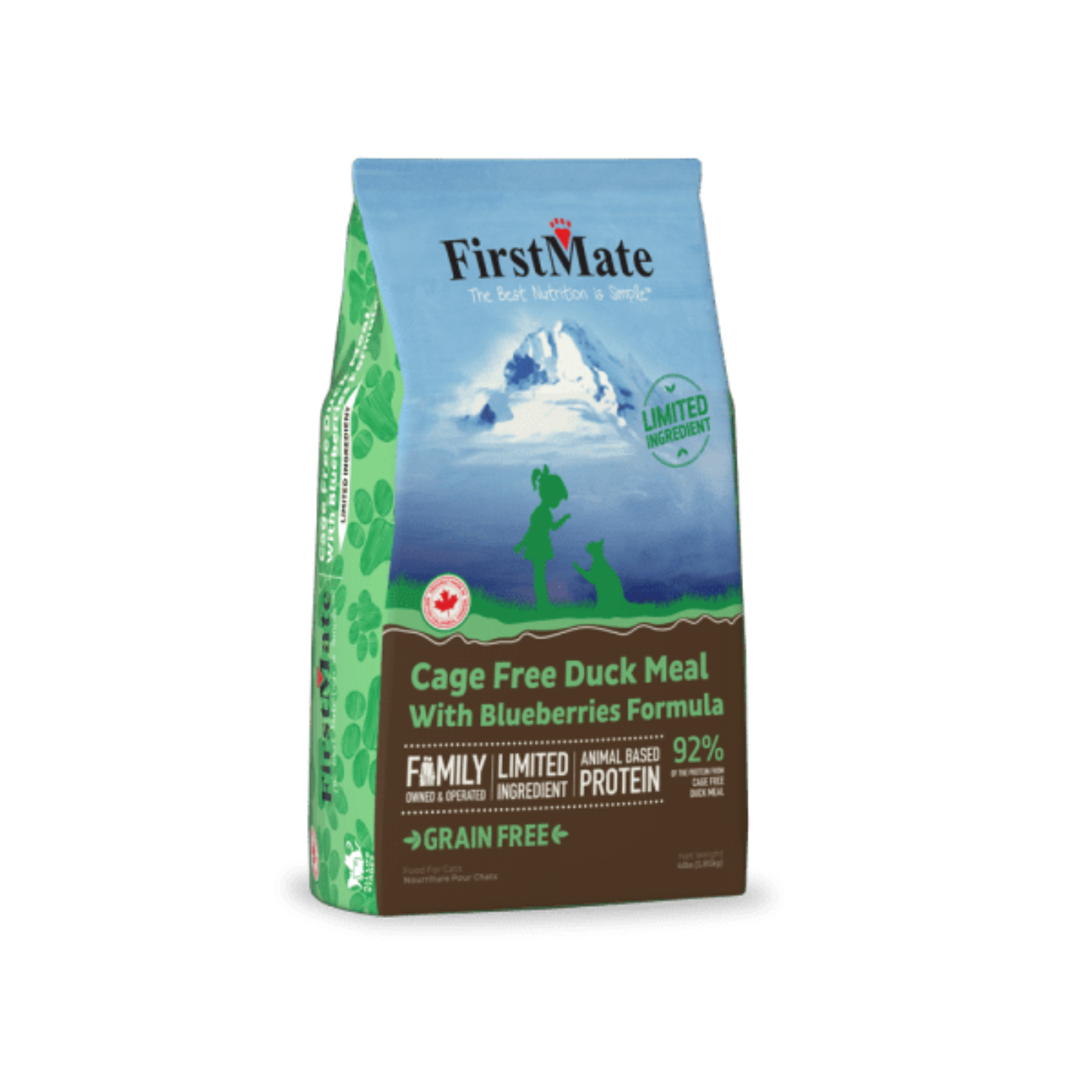 FirstMate pet food package on a white background