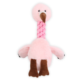 PatchworkPet Tug & Toss Flamingo 15in