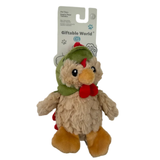 Cluckasaurus with Squeaker and Ball Crinkle 7in