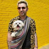Walking Palm Dog Sling Bohemian Multicolor Woven