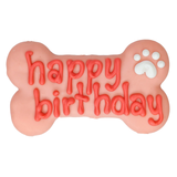 Bosco & Roxy Pink Birthday Bone Cookie