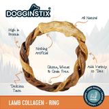 Dogginstix Lamb Collagen Ring Chew