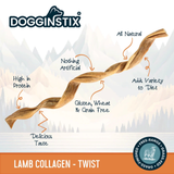 Dogginstix Lamb Collagen Twist Chew