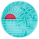 Messy Mutts Interactive Lickin Bowl Teal Beach