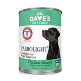 Dave's Dog Canned Carbolight Carbohydrate Weight Management Chicken 13oz