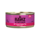 Rawz Cat Cans 96% Turkey & Salmon 5.5oz