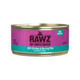 Rawz Cat Cans 96% Chicken Herring Pate 5.5oz
