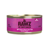 Rawz Cat Cans 96% Duck & Duck Liver Pate 5.5oz