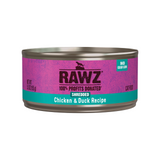 Rawz Cat Cans Shredded Chicken & Duck 5.5oz