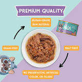 Love Nala Flake Tuna Salmon in Broth 2.8oz